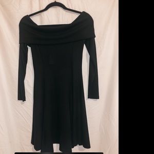 Black off the shoulder dress
